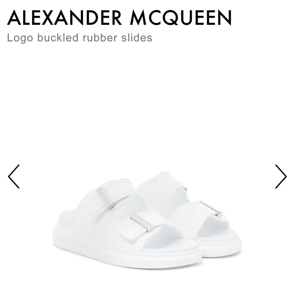 Alexander McQueen rubber slides NEW comes with dustbag